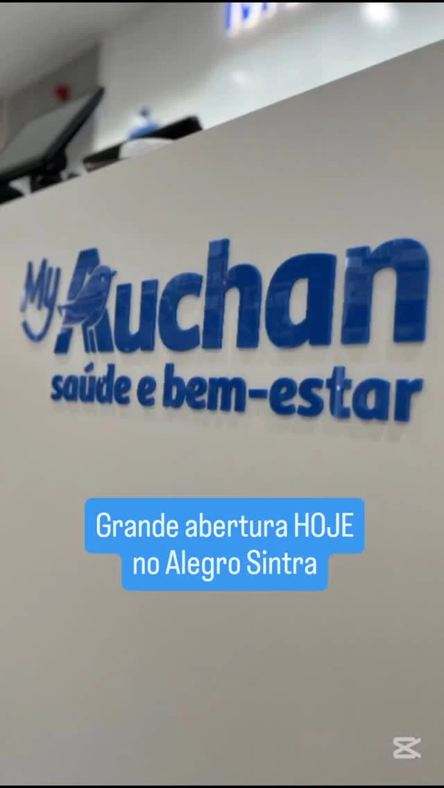 É hoje! Sintra está mais #Alegro com a abertura de um espaço fantástico de beleza: MyAuchan Saúde e Bem Estar 💙💙💙 Let's have FUN together!